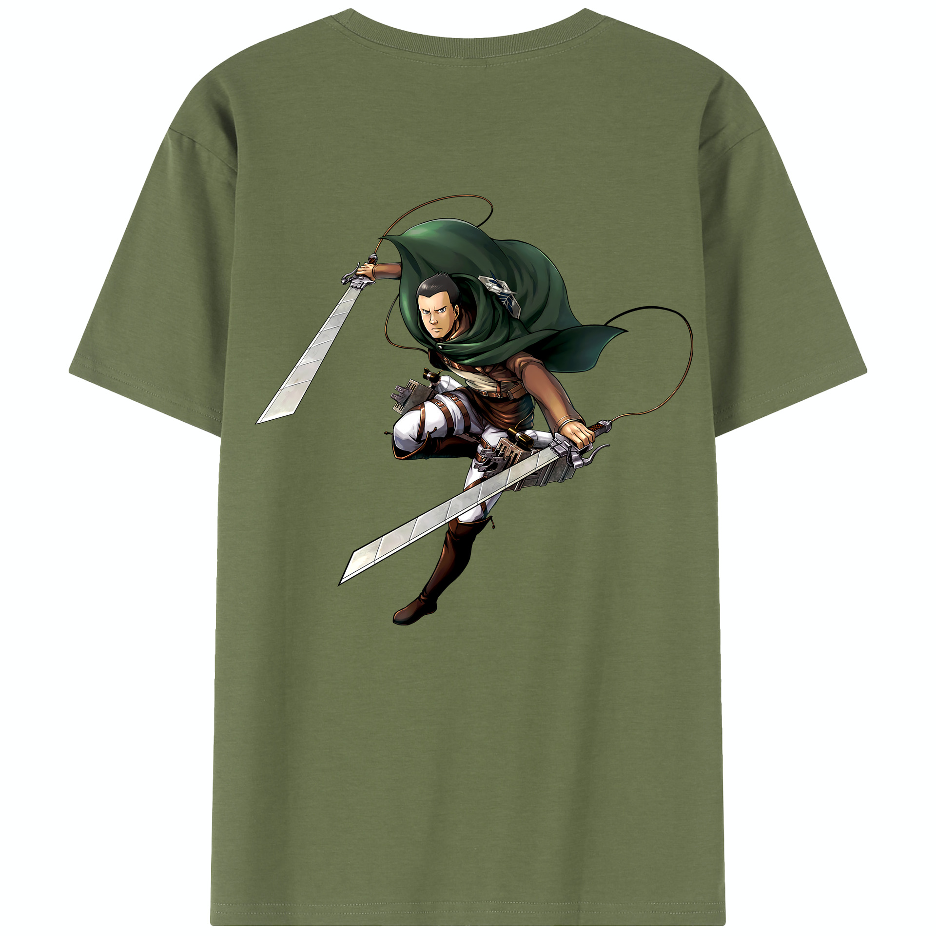 （画像用） 進撃の巨人 Attack on Titan 綿100％半袖Tシャツ（背面プリント）